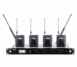 Четырехканальная цифровая радиосистема Shure с поясными передатчиками SHURE ULXD14QE/LC