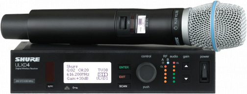 Цифровая радиосистема Shure с ручным передатчиком SHURE ULXD24E/B87A