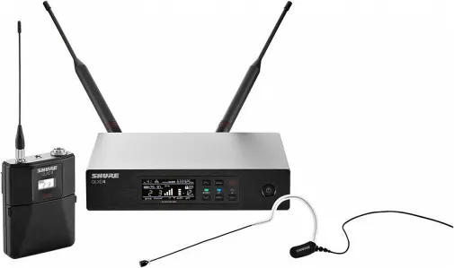 Цифровая радиосистема с поясным передатчиком и головным микрофоном SHURE QLXD14/153B